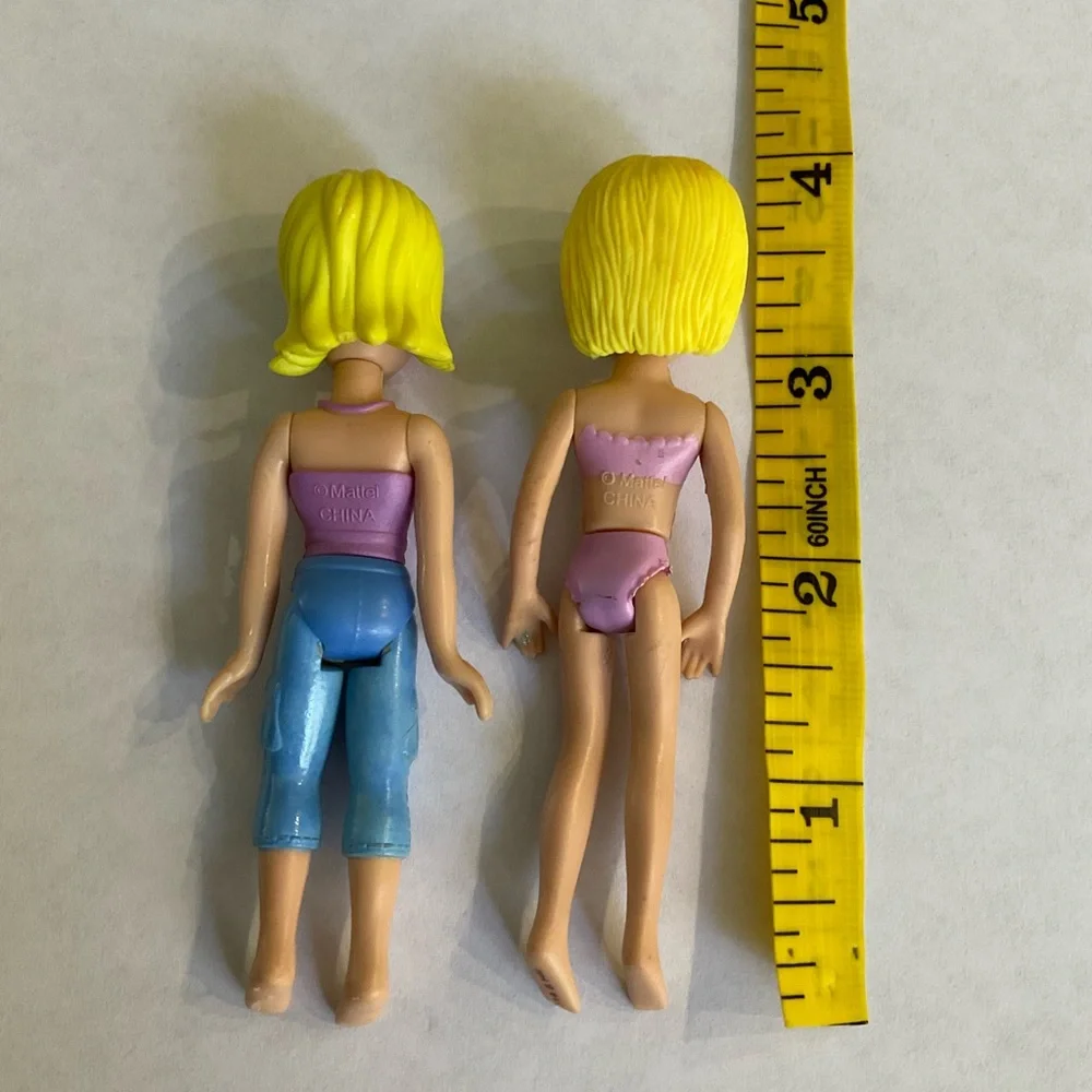 TWO POLLY POCKET DOLLS‎ BLONDE